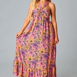 🆕 Buddy Love Charlotte Halter Maxi Dress